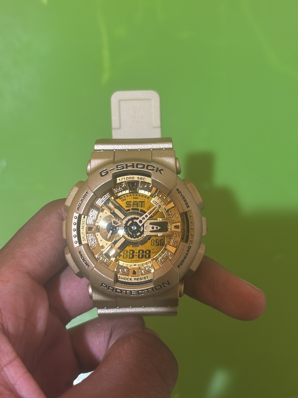 G-Shock Gold and White Analog-Digital Sport Watch